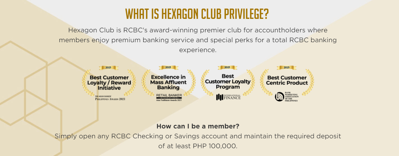 RCBC scores cross sell ratio hit with enhanced Hexagon Club offering